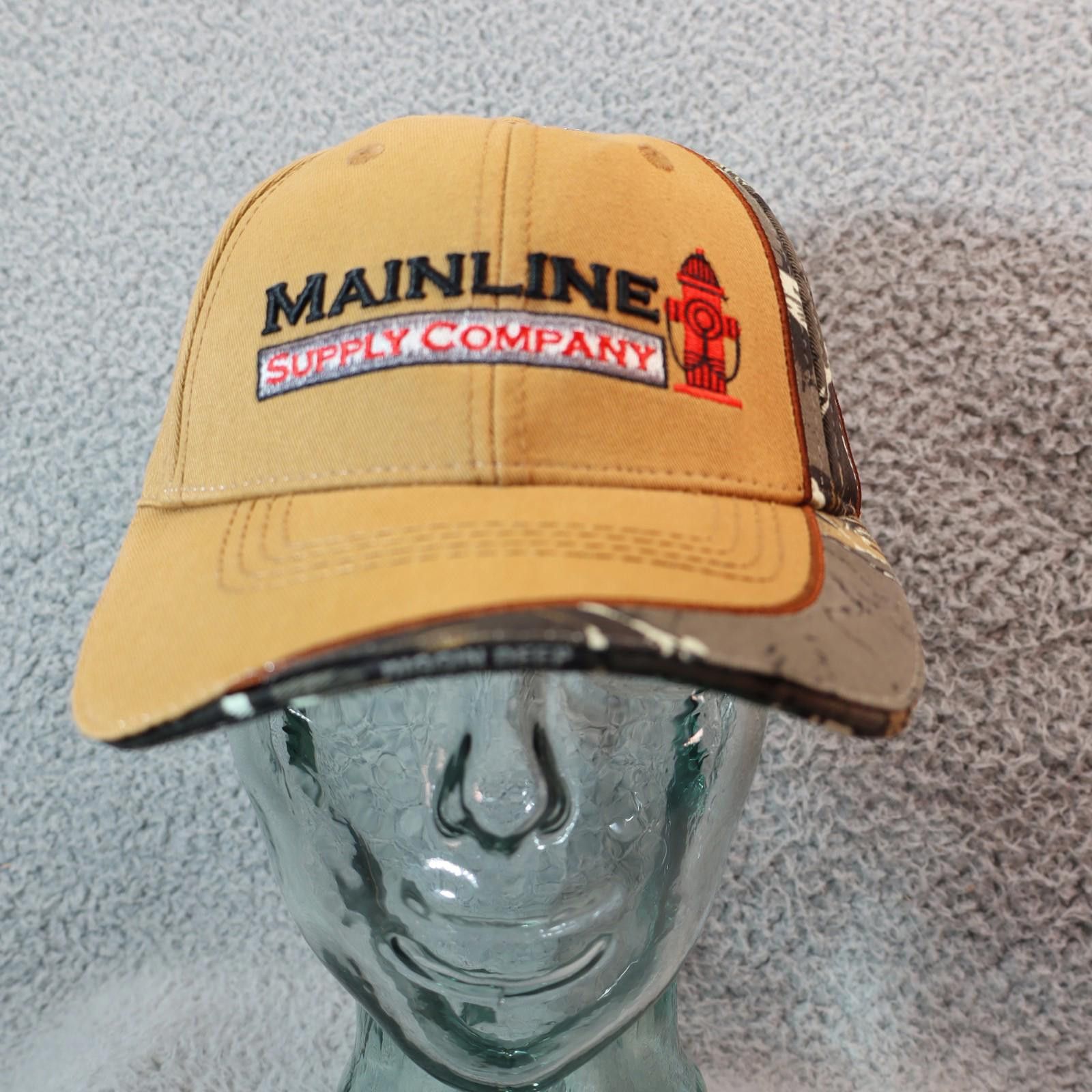 Other Mainline Supply Hat Brown Strap Vtg Camo NWT Embroidered Cap Size ONE SIZE - 1 Thumbnail