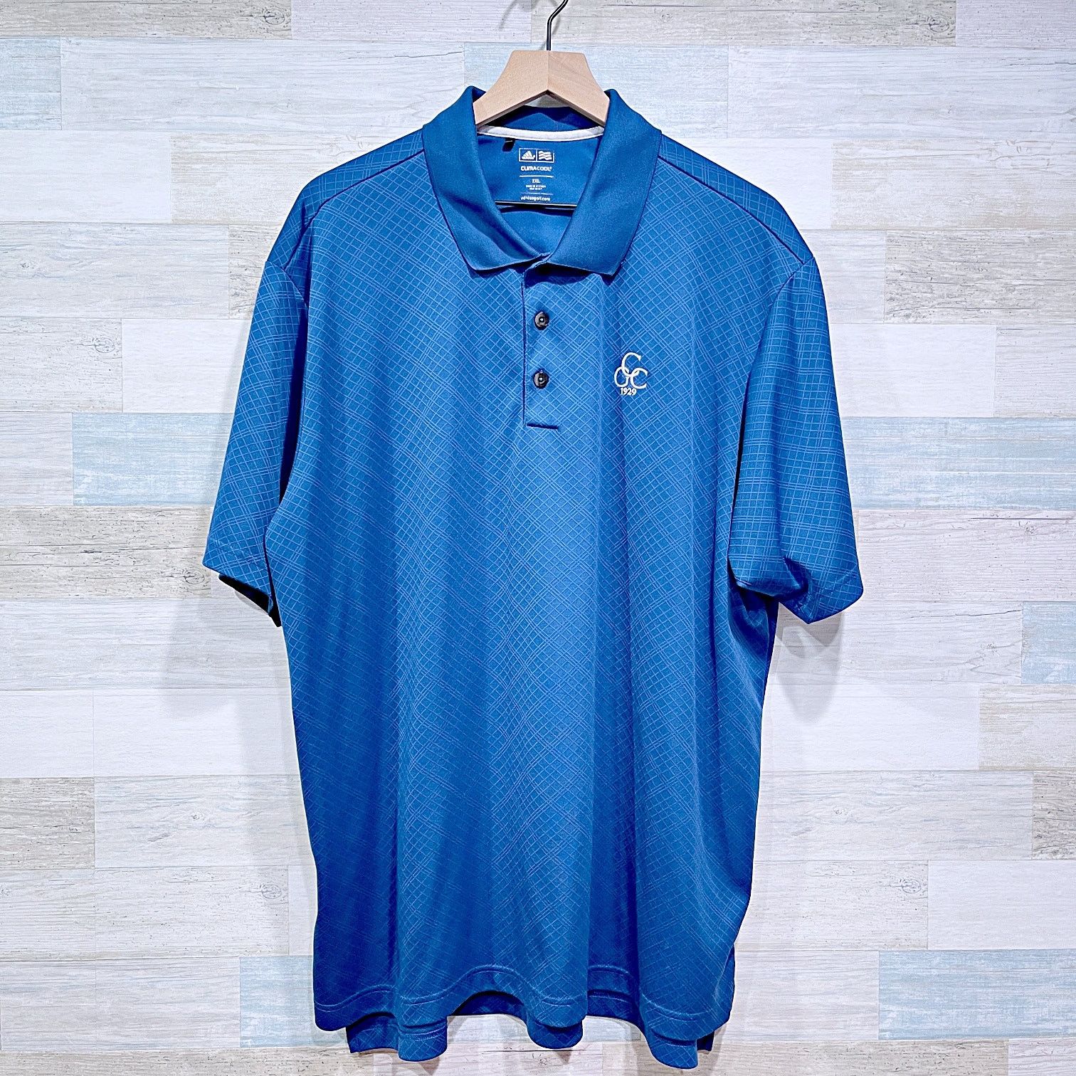 Adidas Adidas Country Club Golf Polo Shirt Blue Mens XXL Size US XXL / EU 58 / 5 - 1 Thumbnail
