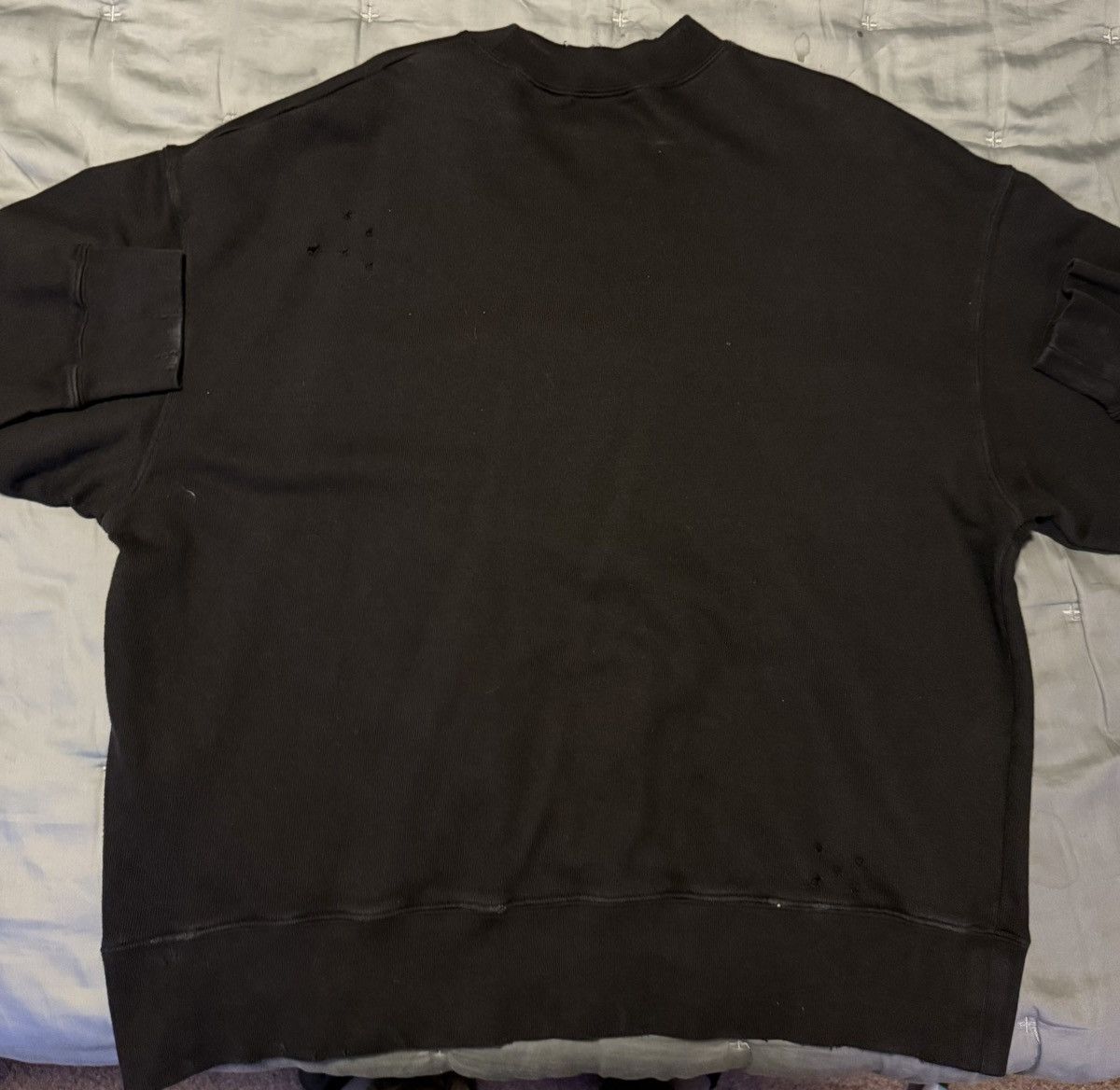 Palm Angels Burning Logo-print distressed sweatshirt Size US L / EU 52-54 / 3 - 5 Thumbnail