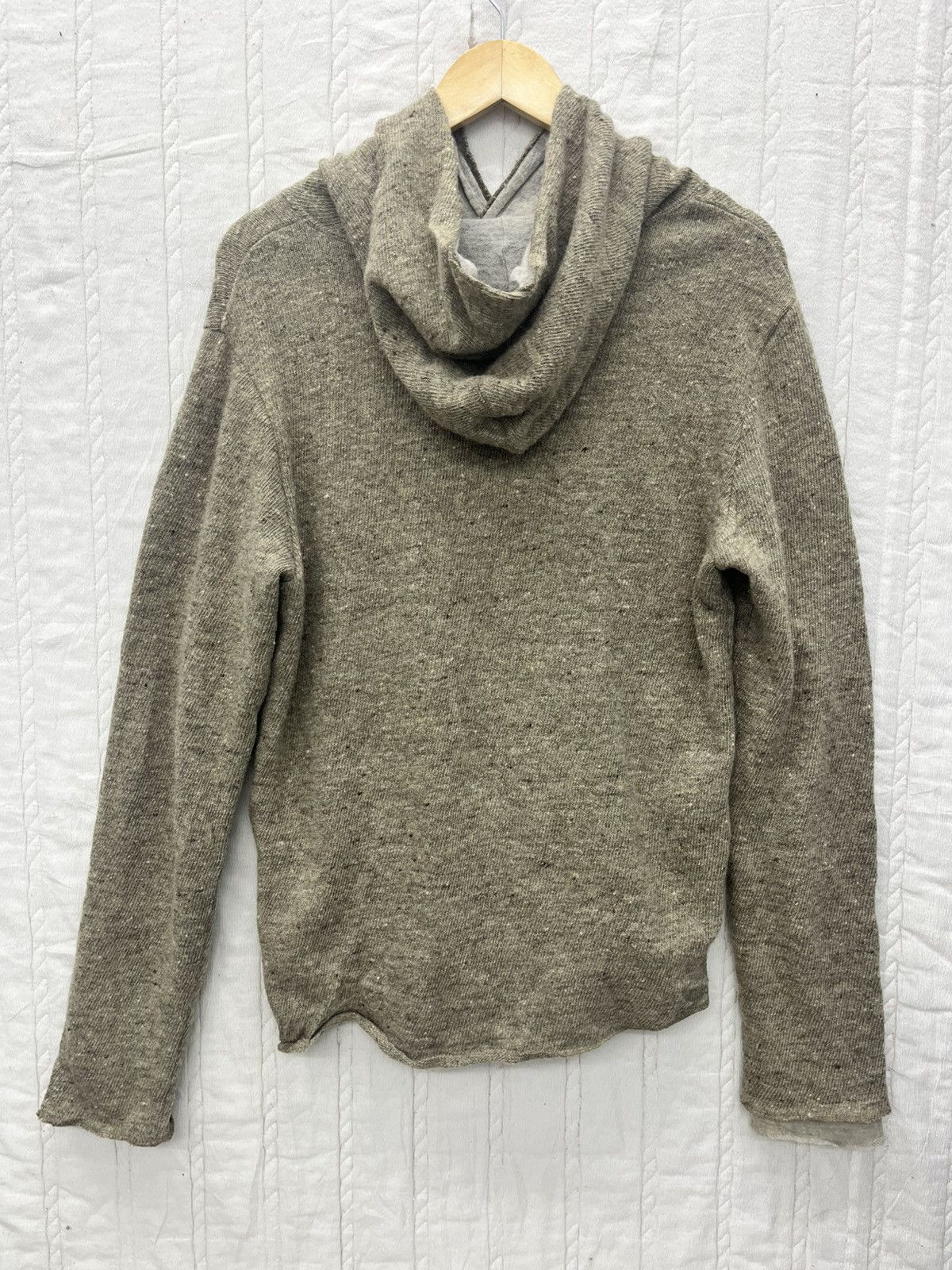 Japanese Brand × Remi Relief × Vintage ARCHIVE🔥REMI RELIEF WOOL KNIT DOUBLE LAYER HOODIE Size US M / EU 48-50 / 2 - 4 Thumbnail