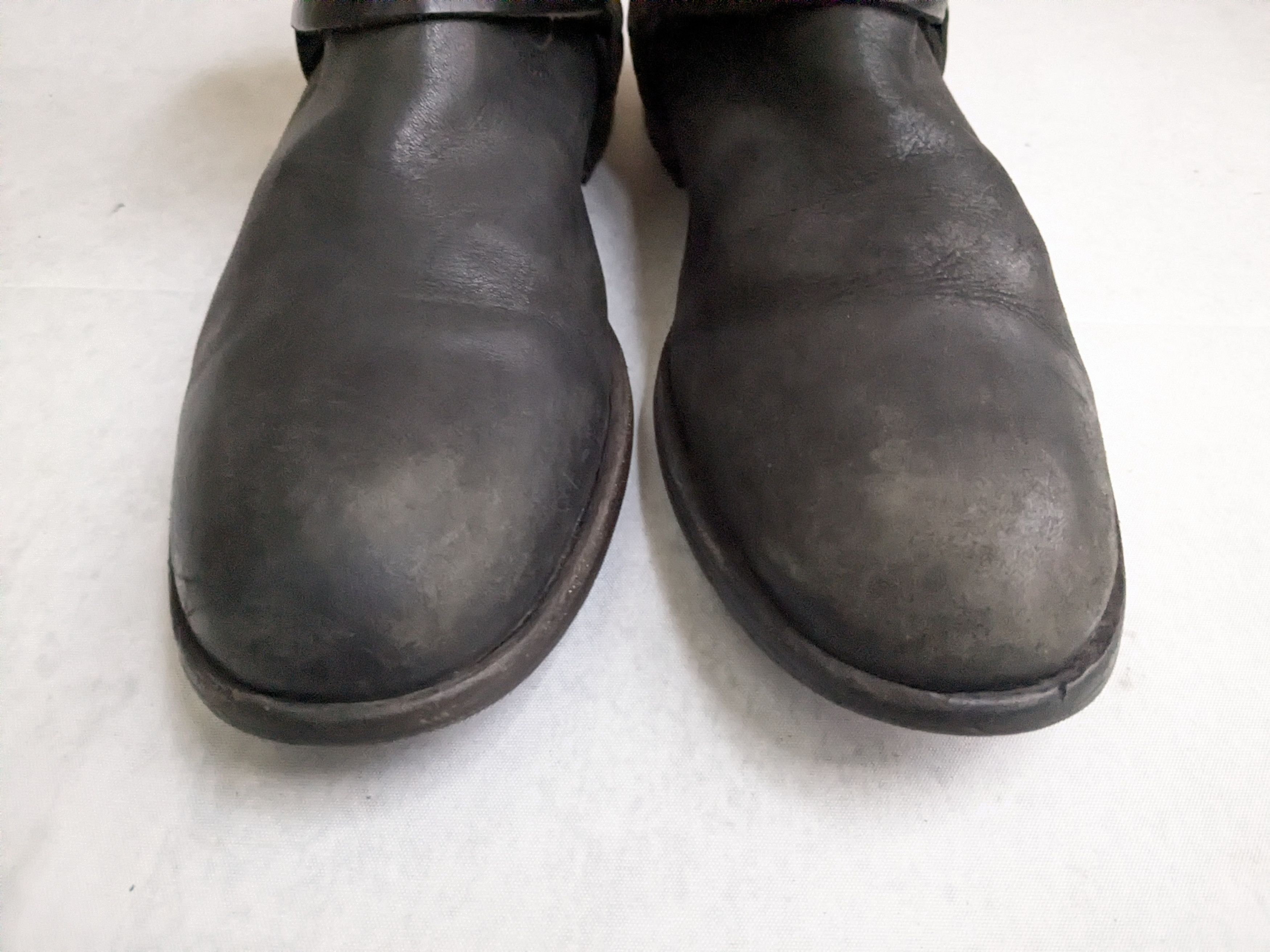 Frye Frye Harness Boots Black 9 Leather Buckle Strap Size US 9 / EU 42 - 4 Thumbnail