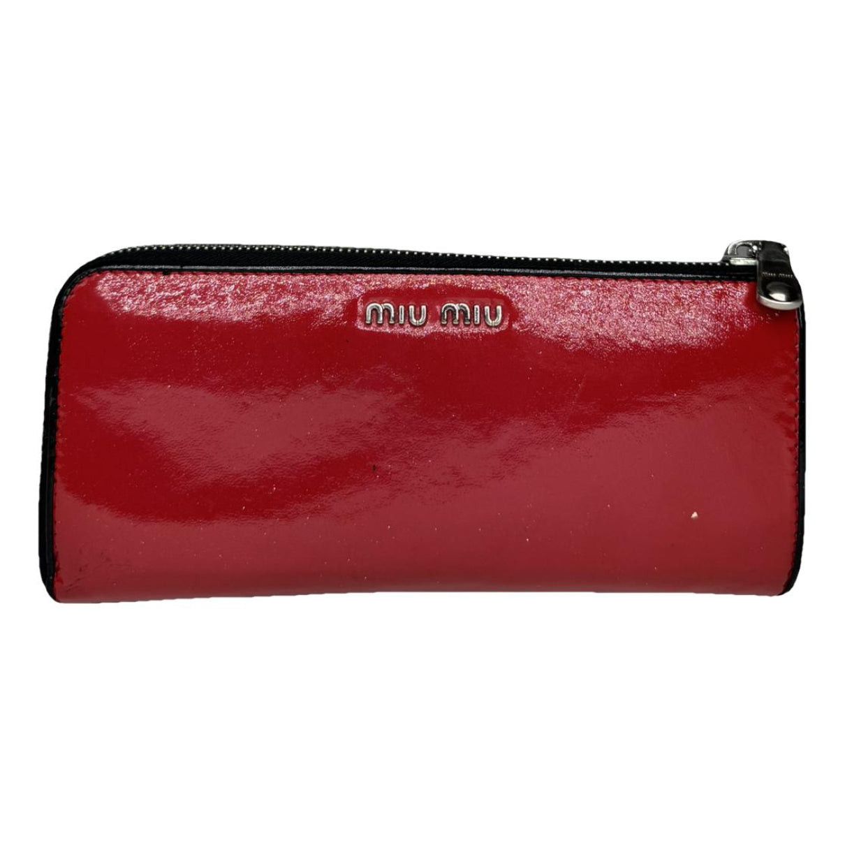 Miu Miu Red Patent Leather Wallet Size ONE SIZE - 1 Thumbnail