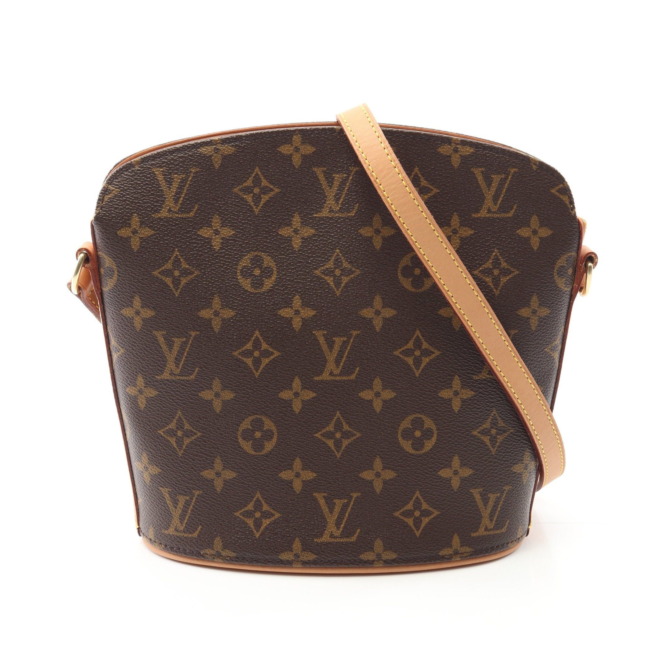 Louis Vuitton Louis Vuitton Druot Monogram Shoulder Bag Leather Brown Size ONE SIZE - 1 Thumbnail
