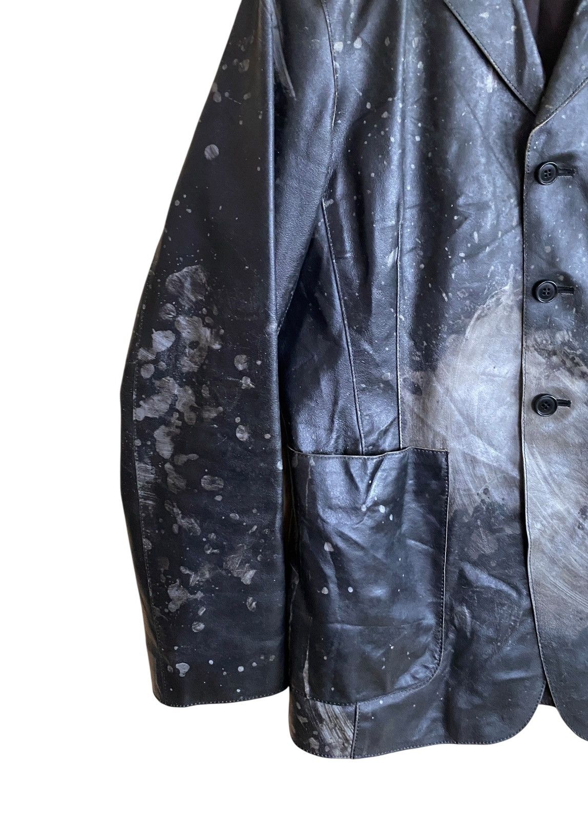 Japanese Brand Vintage Brand Men’s Melrose Painting Leather Jacket 1990s Size US L / EU 52-54 / 3 - 4 Thumbnail