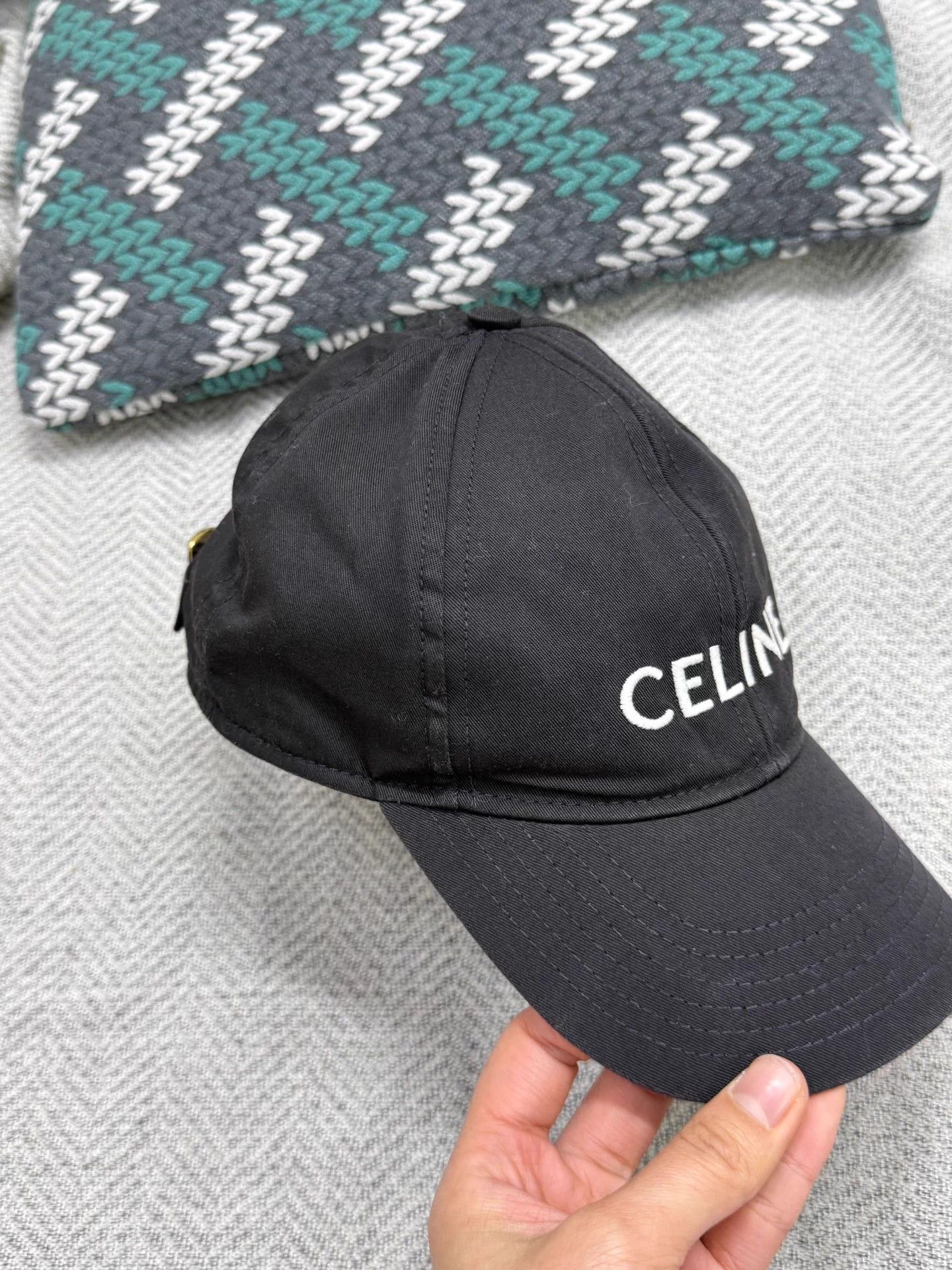 Celine Celine Classic Black Baseball Cap New Size ONE SIZE - 3 Thumbnail
