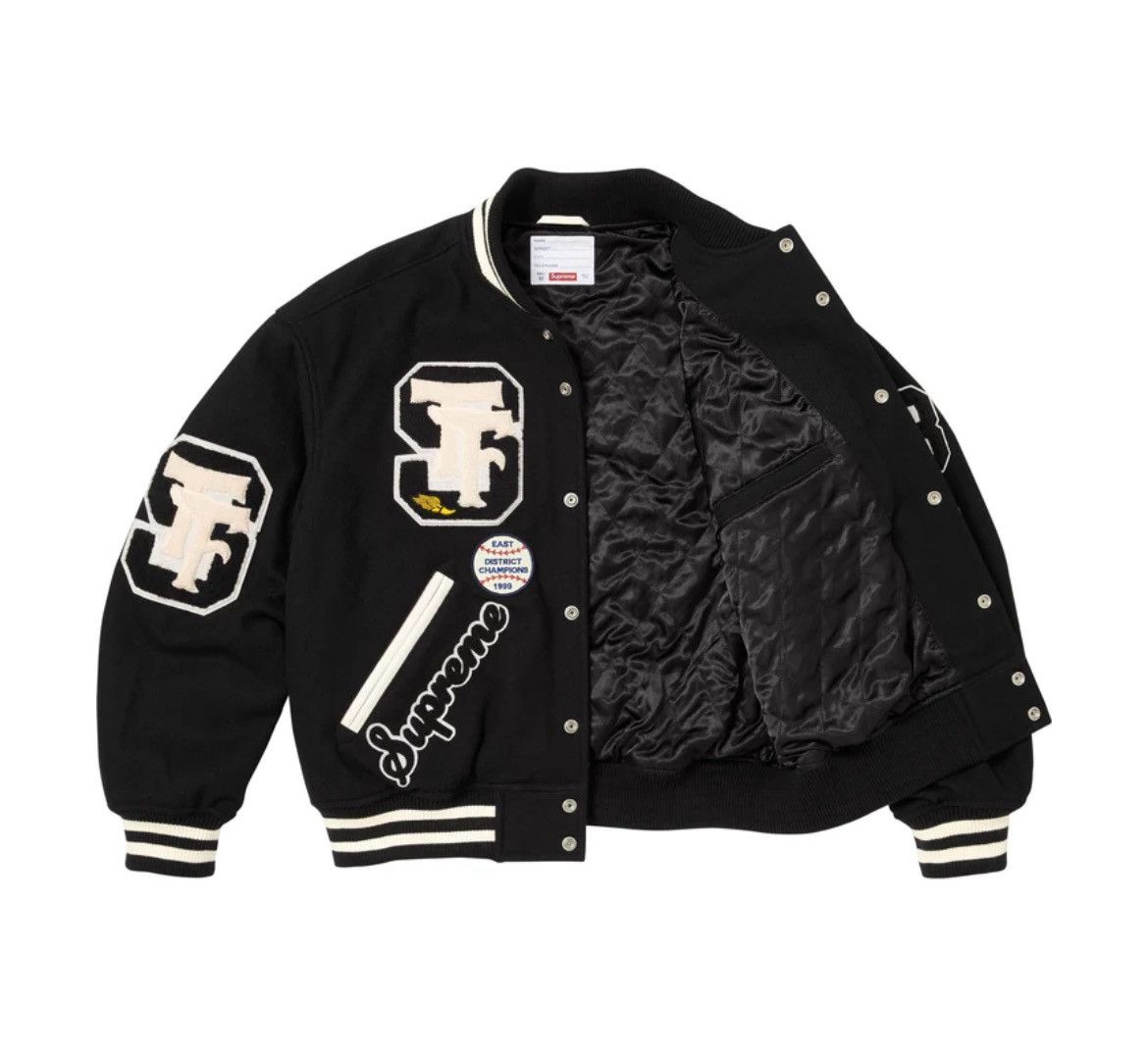 Supreme Supreme Drill Team Varsity Jacket FW25 Size US L / EU 52-54 / 3 - 3 Thumbnail