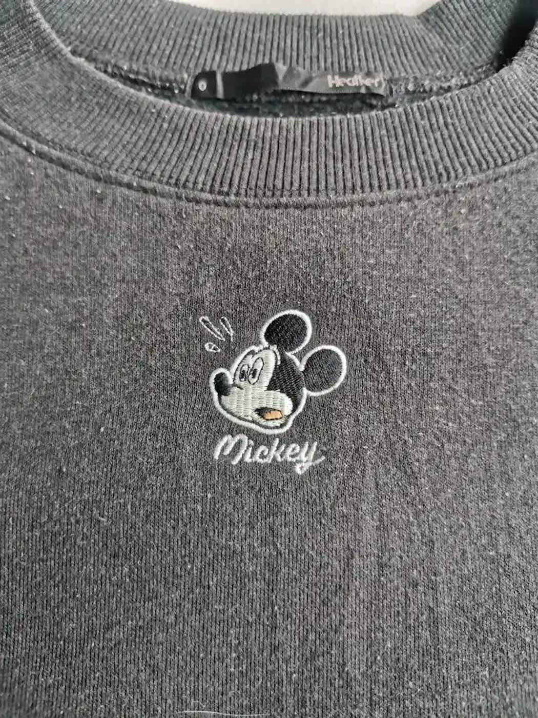 Disney Vintage Heather Mickey Mouse Sweatshirt Size US XL / EU 56 / 4 - 2 Thumbnail
