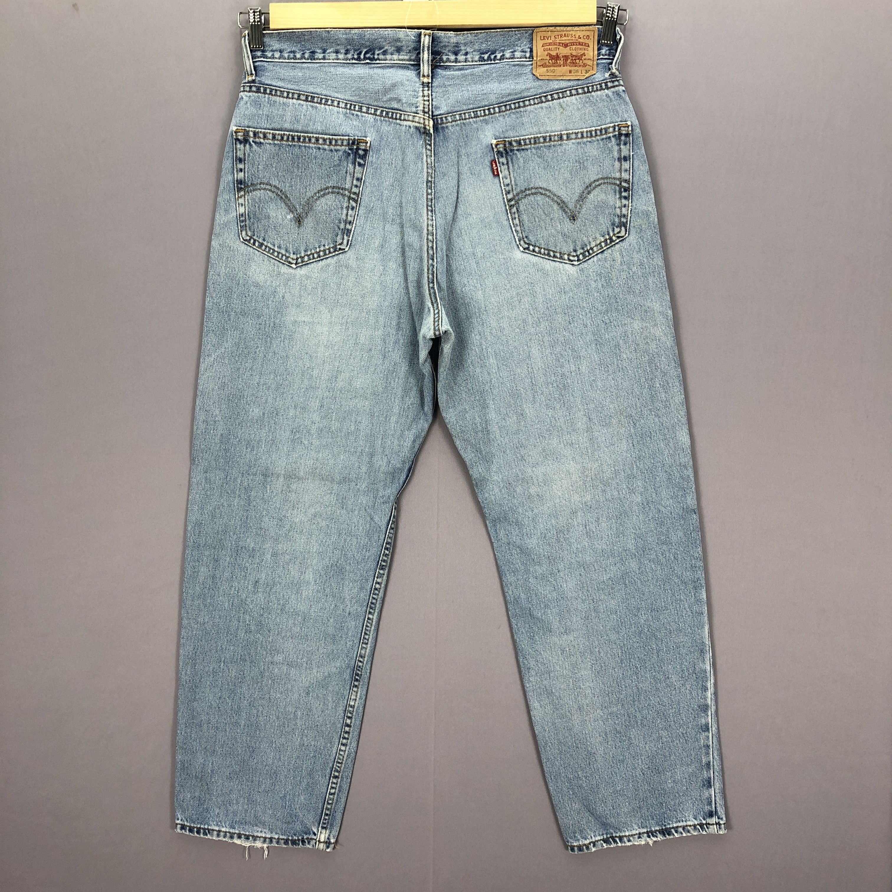 Levi's Vintage Y2K Levis 550 Jeans Levi's Baggy Tapered Faded Denim Size US 36 / EU 52 - 2 Thumbnail