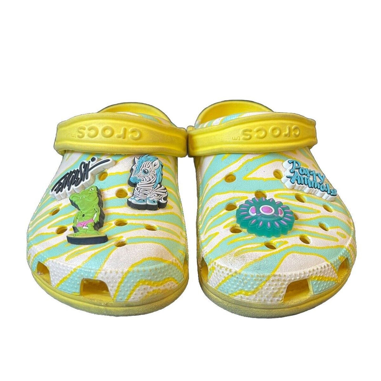 Crocs CROCS x Ron English Zebra Party Clog Shoe J4 Light UP Size US 4 / IT 34 - 1 Thumbnail