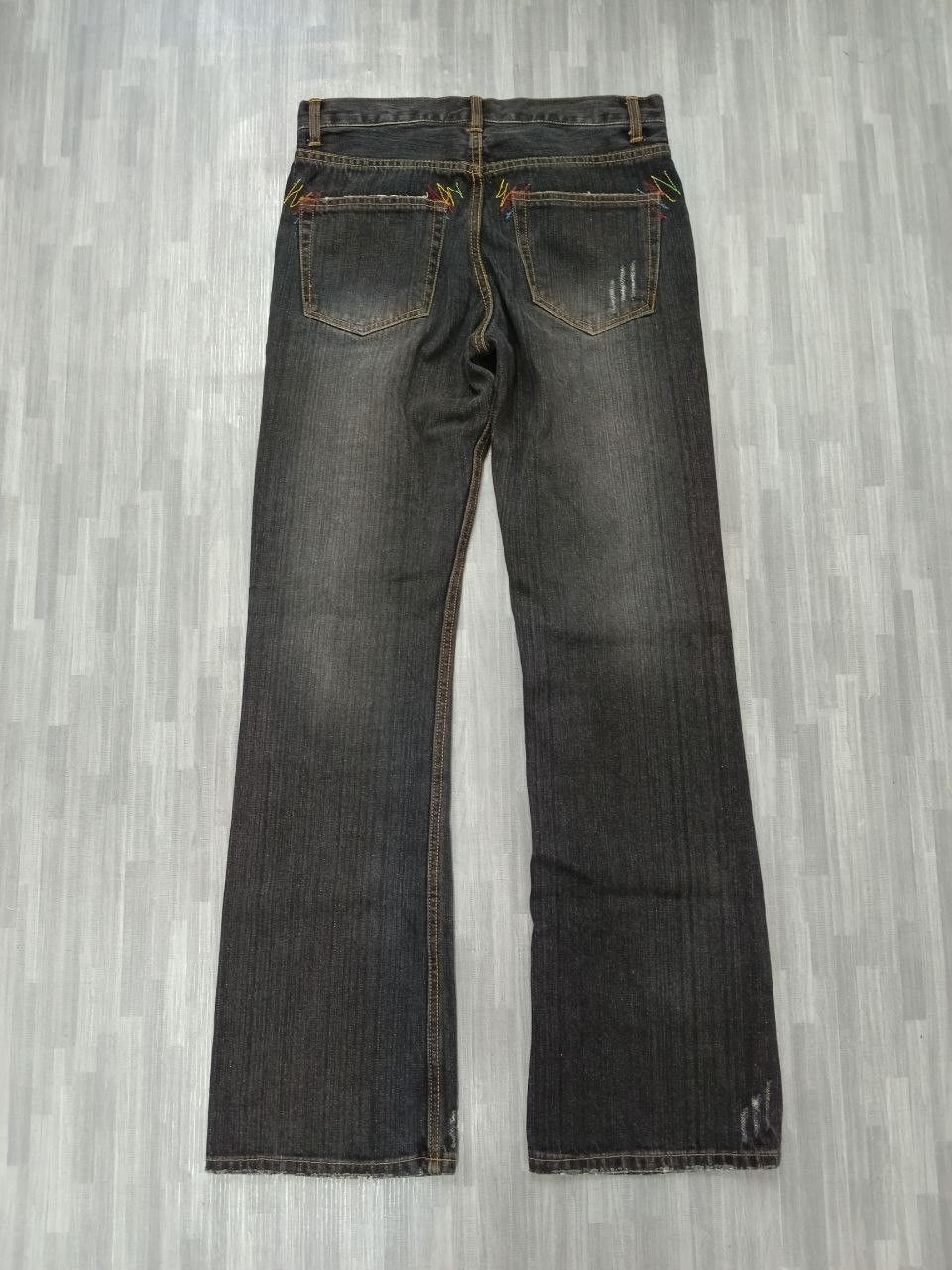 Japanese Brand FLARE SICK FREEBEAT DIAG DENIM PANTS Size US 31 - 2 Thumbnail