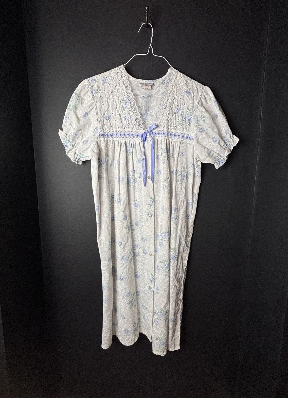 Vintage Two Piece Sleep Set Vintage Slip Dress Beach Cover Pajamas Size M / US 6-8 / IT 42-44 - 3 Thumbnail