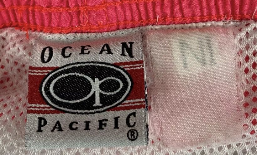 Ocean Pacific 90’s Ocean Pacific OP Lined Neon Pink Swim Trunks Large Size US 36 / EU 52 - 7 Thumbnail