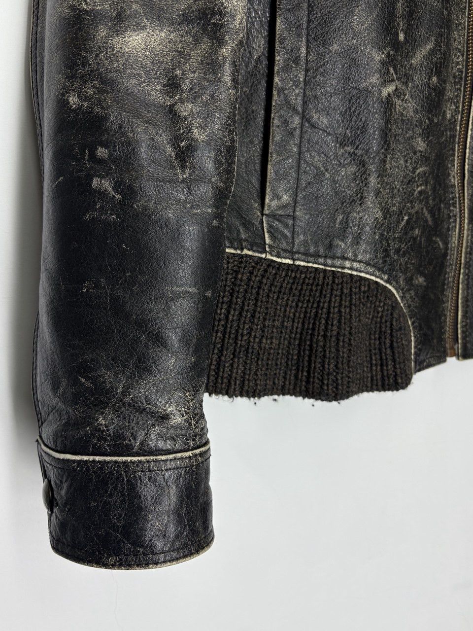 Hugo Boss Vintage 90s Hugo Boss Avant Garde Heavy Leather Jacket Size US M / EU 48-50 / 2 - 7 Thumbnail