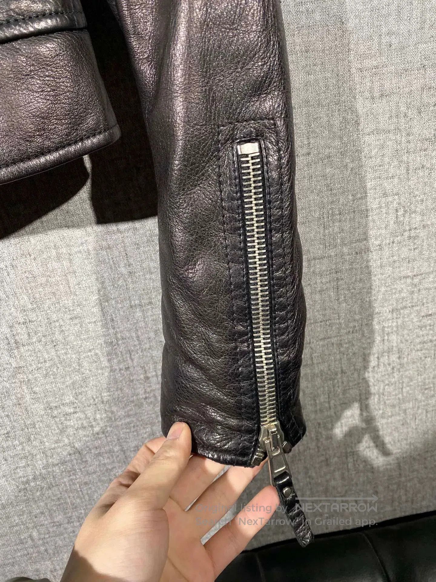 Balenciaga balenciaga women's leather jacket outerwear. Size S / US 4 / IT 40 - 4 Thumbnail