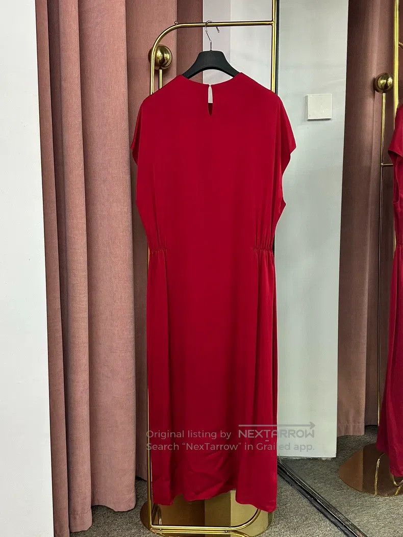 The Row The Row Red silk sleeveless dress Size XS / US 0-2 / IT 36-38 - 4 Thumbnail
