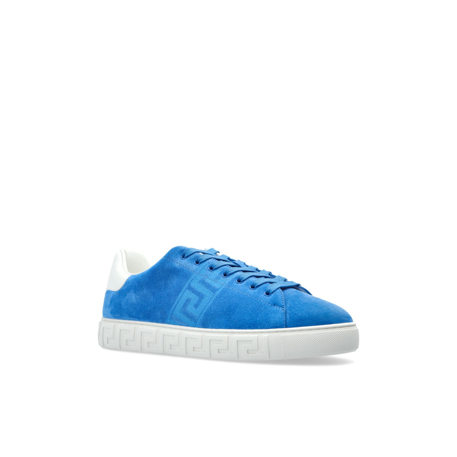 VERSACE Blue Suede Sports Sneakers New And Authentic (Men's