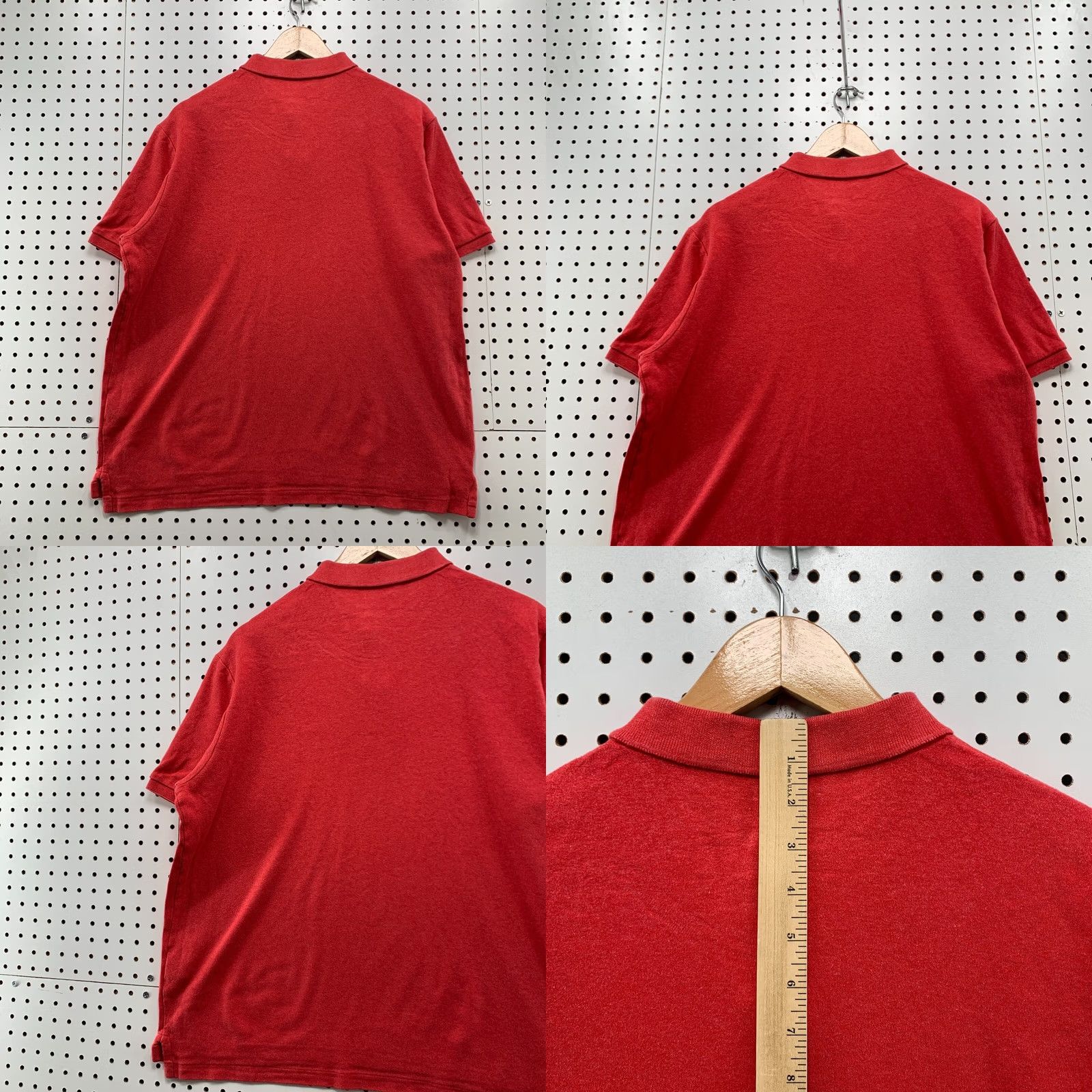 Polo Ralph Lauren Polo Ralph Lauren Shirt Red Black Pony Mens Large Short Sleeve Collared Size US L / EU 52-54 / 3 - 9 Thumbnail