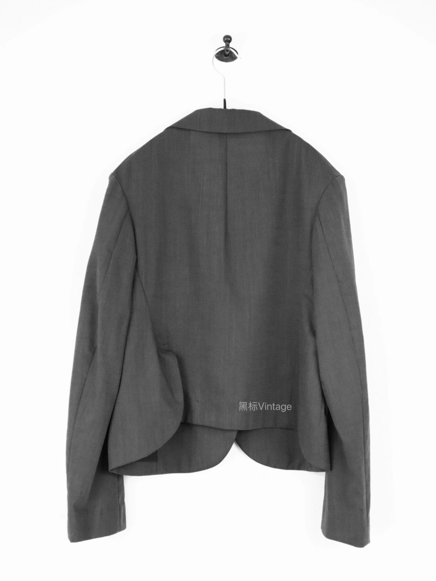 Yohji Yamamoto Yohji Yamamoto 15AW Charcoal Gray Minimal Blazer Women's Size S / US 4 / IT 40 - 6 Thumbnail