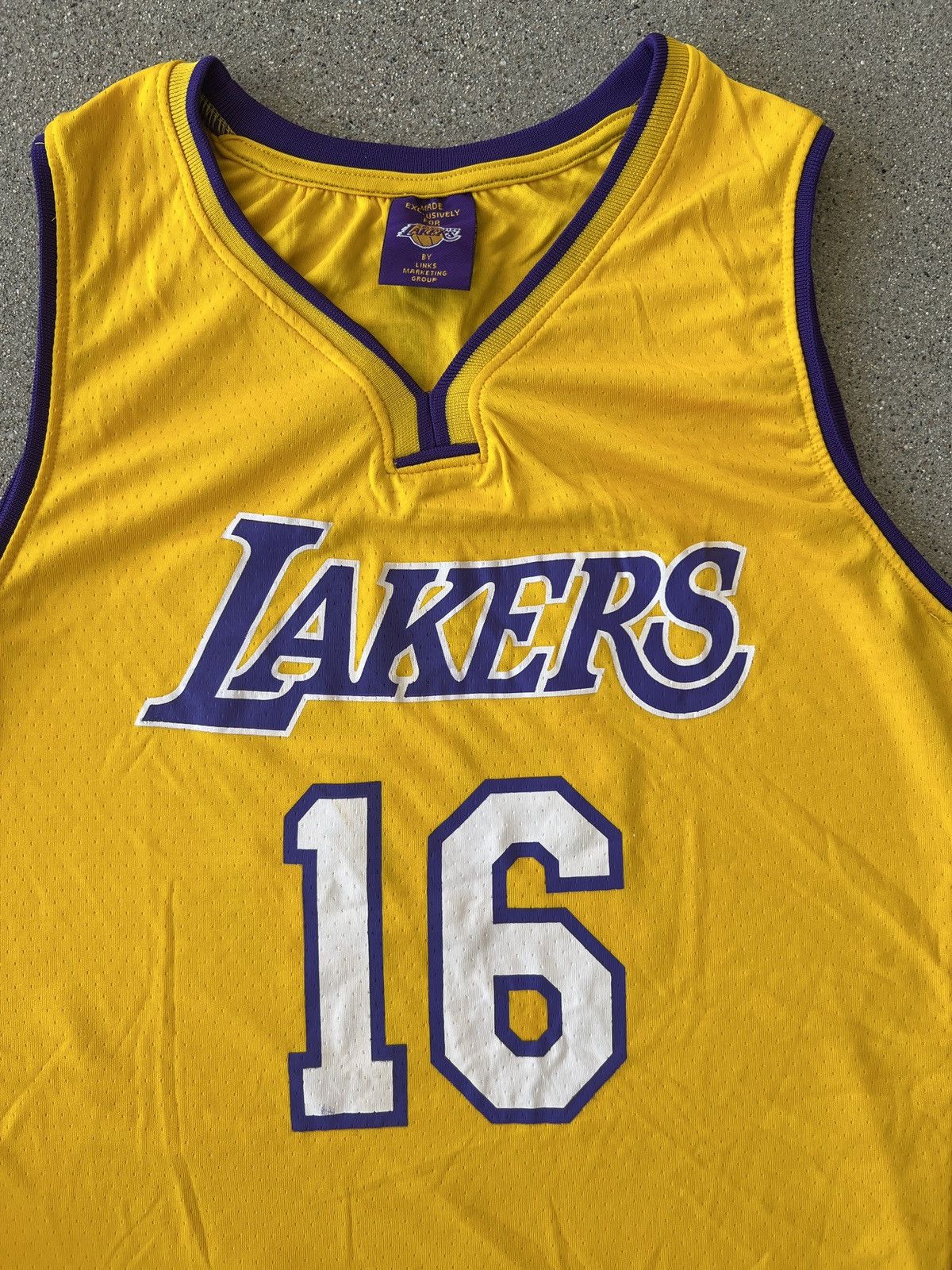 NBA 2009 NBA Los Angeles Lakers Authentic #16 Pau Gasol Jersey Size US XL / EU 56 / 4 - 5 Thumbnail
