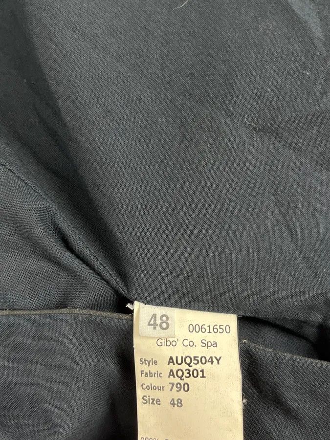 John Galliano 2000s John Galliano Black Waxed Asymmetrical Jacket Size US M / EU 48-50 / 2 - 13 Thumbnail
