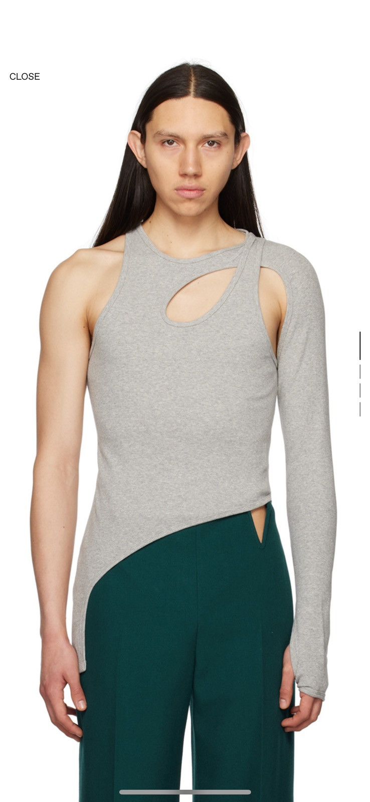 Dion Lee DION LEE Gray Bone Marle Long Size US L / EU 52-54 / 3 - 3 Thumbnail