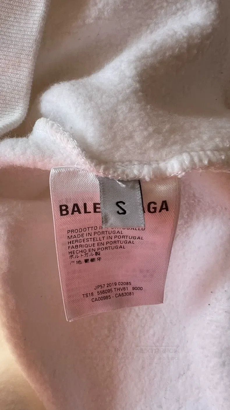 Balenciaga Balenciaga White Hooded Sweatshirt Size US S / EU 44-46 / 1 - 5 Thumbnail