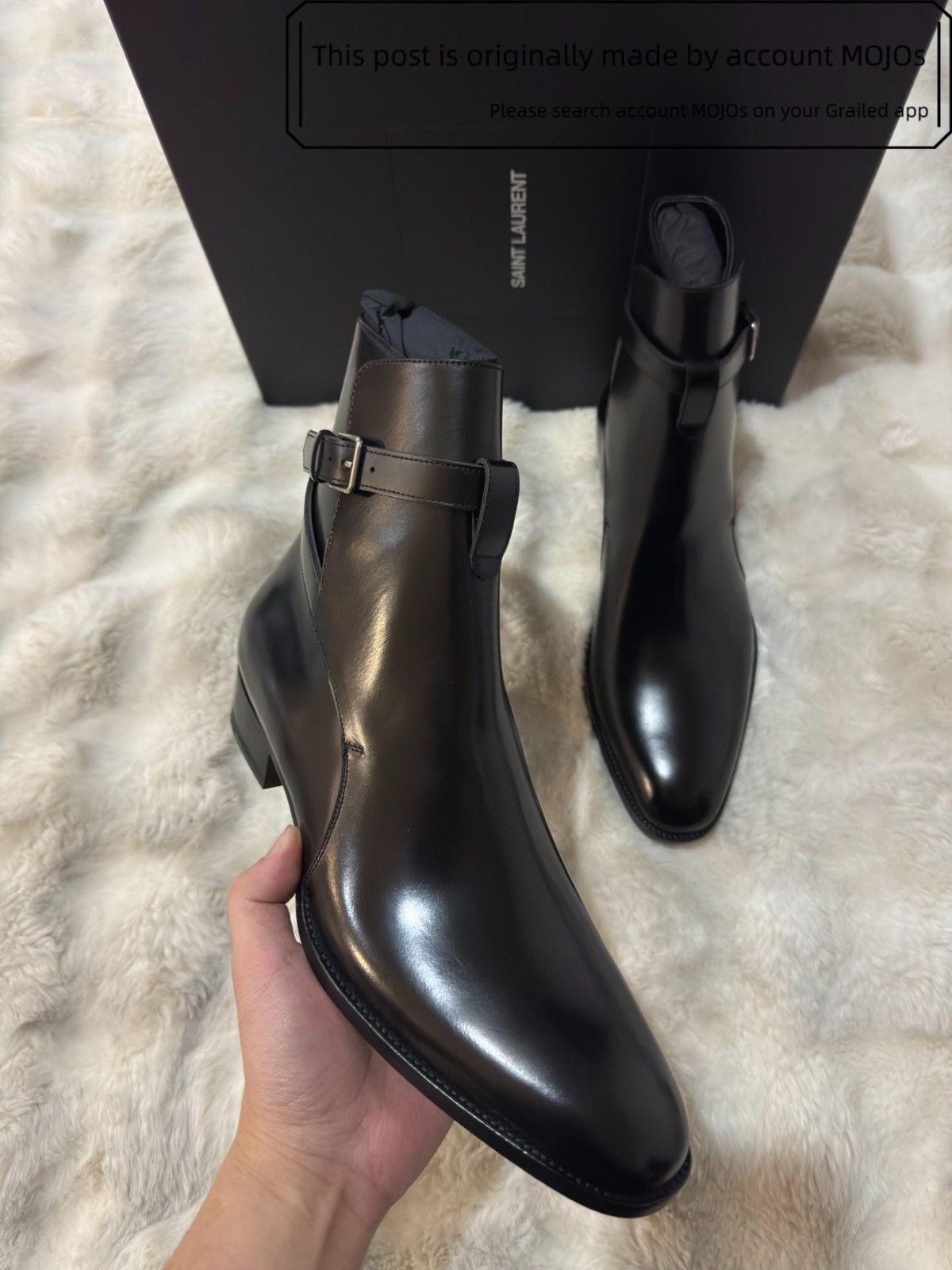 Saint Laurent Paris Sz 42 Saint Laurent Paris Boxer Nero Boots mojos59 Size US 9 / EU 42 - 3 Thumbnail