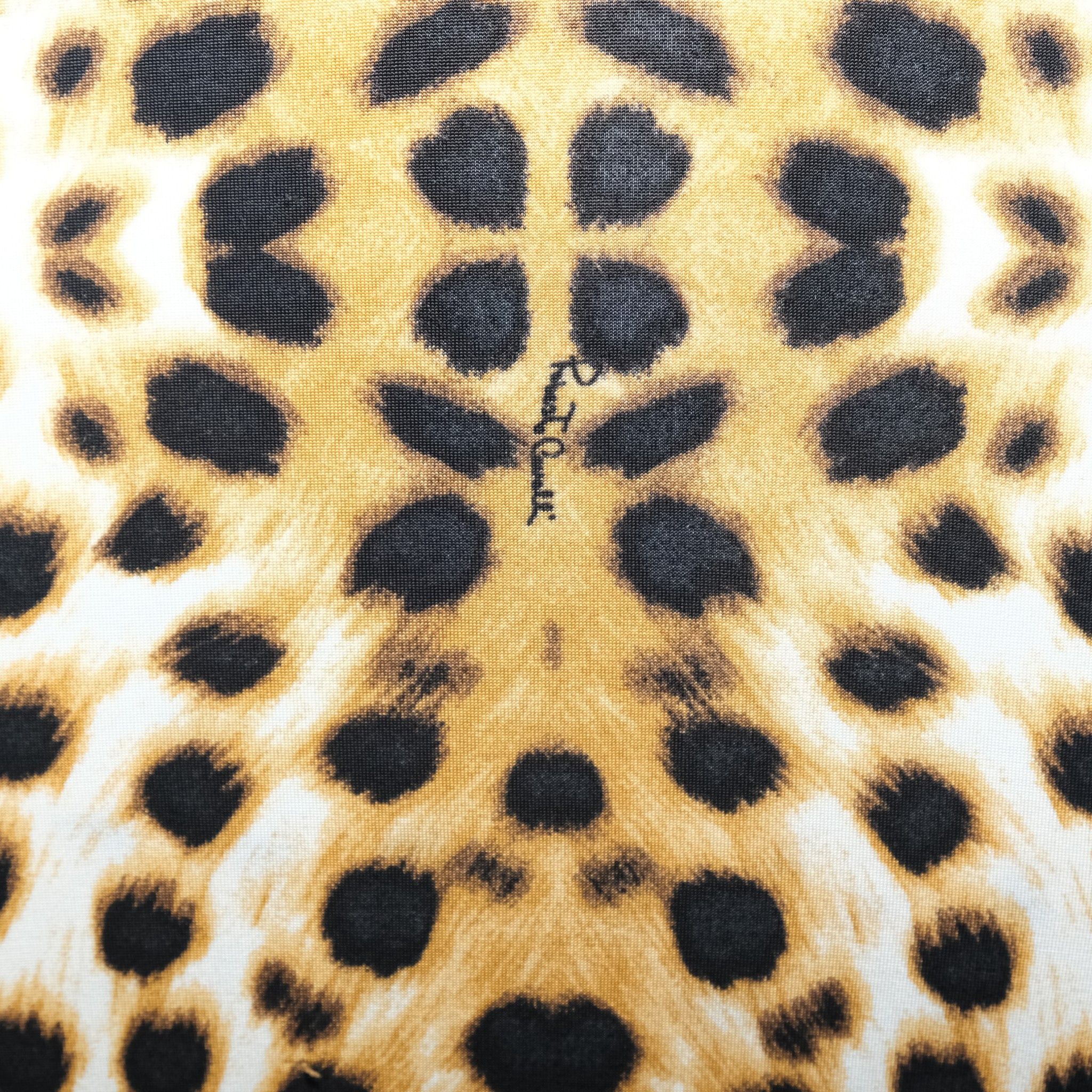 Roberto Cavalli Leopard Print Summer Dress Size L / US 10 / IT 46 - 4 Thumbnail