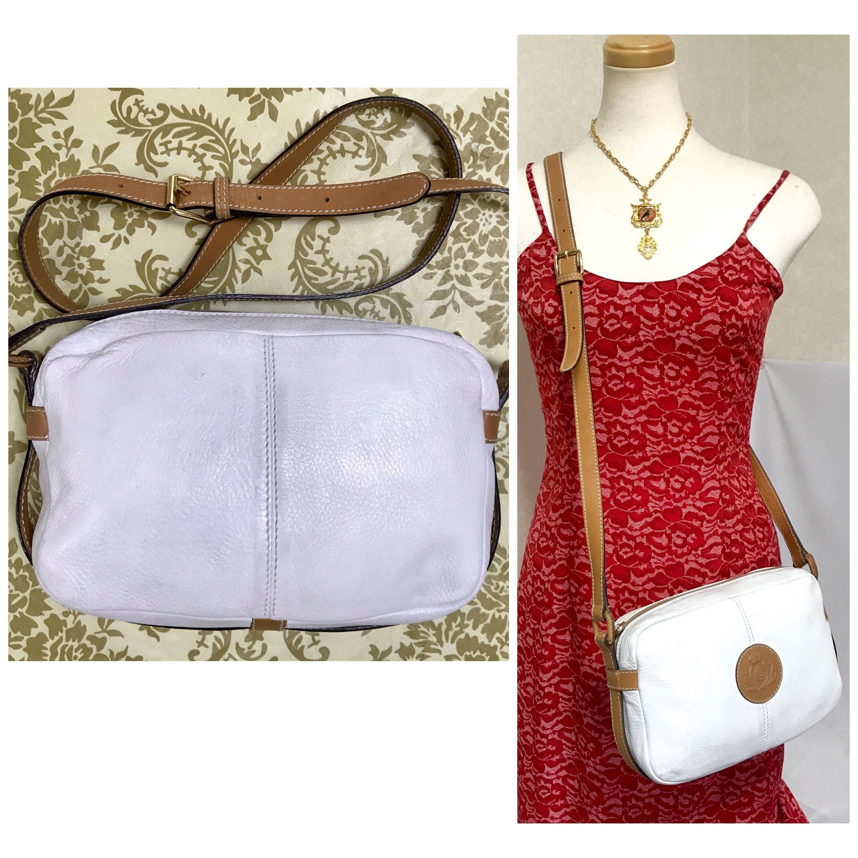 Fendi Vintage Fendi white and brown leather shoulder bag. Size ONE SIZE - 2 Thumbnail