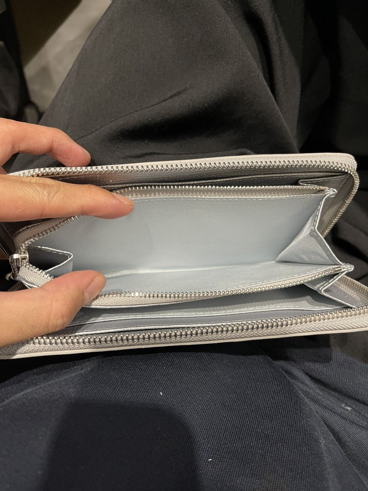 Kapital Kapital Bone Hand Zip Long Wallet Silver Size ONE SIZE - 5 Thumbnail