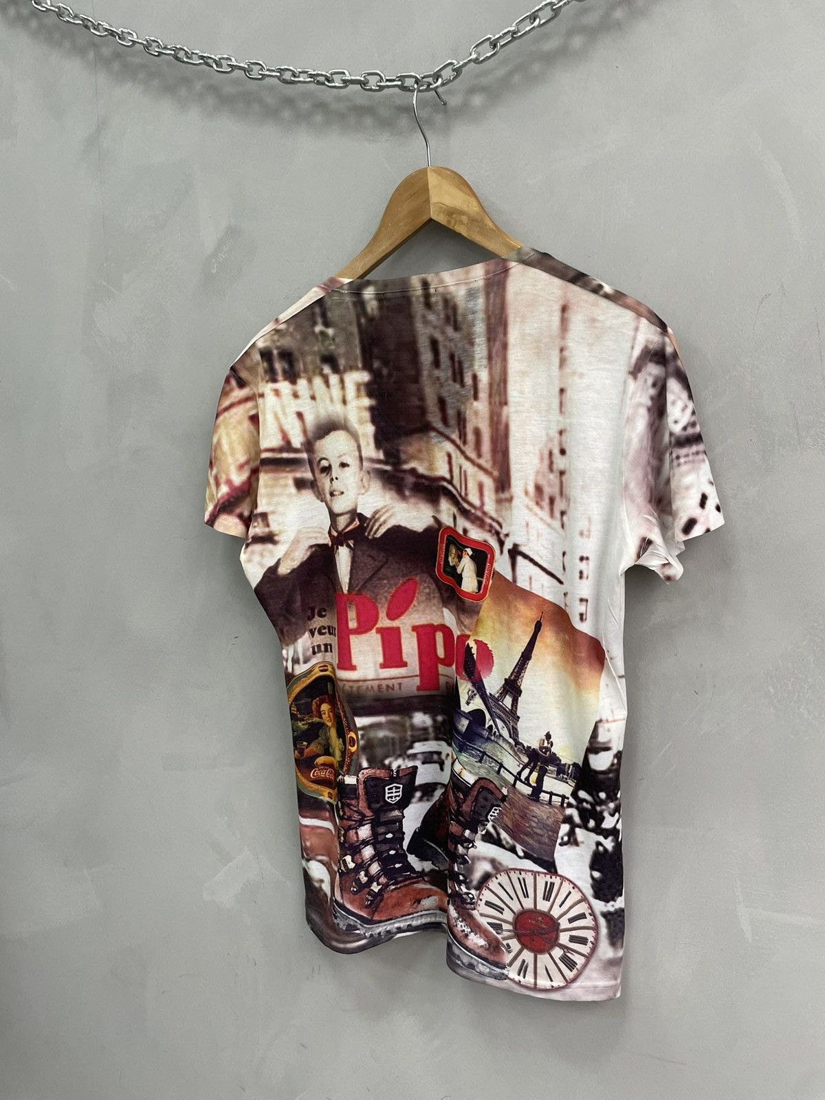 Just Cavalli Rare Roberto cavalli over print v neck t shirt Size US L / EU 52-54 / 3 - 8 Thumbnail