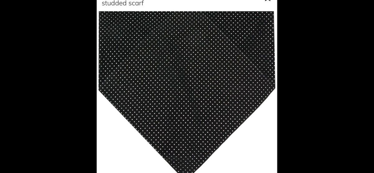 Saint Laurent Paris Saint Laurent suede triangle dotted scarf. $1500 Size ONE SIZE - 2 Thumbnail