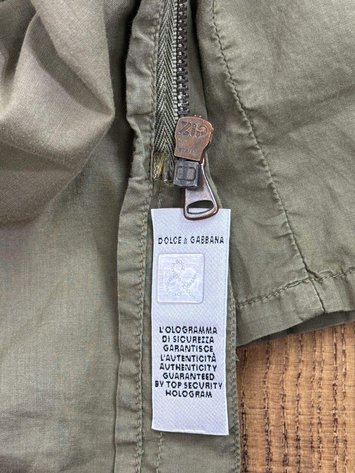 Dolce & Gabbana Dolce & Gabbana 2003 Zippered 2/3 Sleeve Military Shirt M Size US M / EU 48-50 / 2 - 13 Thumbnail
