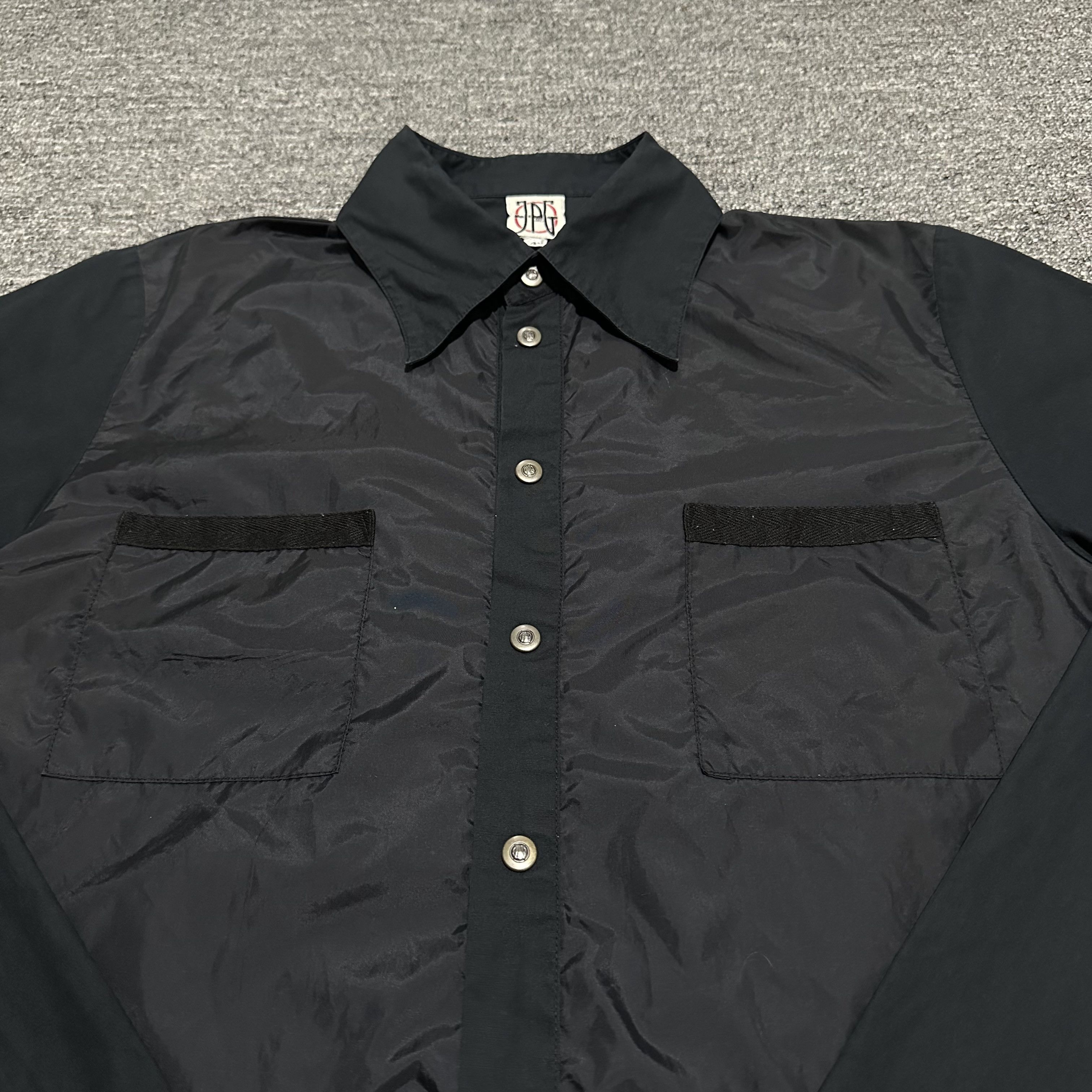 Jean Paul Gaultier Vintage 90’s Jean Paul Gaultier JPG Nilon Button Shirts Size US XXS / EU 40 - 3 Thumbnail