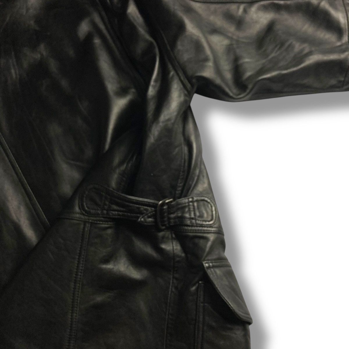 Genuine Leather 🇯🇵 LEATHER COMPANY LEYMUSIS BUTTON UP FULL ZIP HEAVY JACKET Size US M / EU 48-50 / 2 - 8 Thumbnail