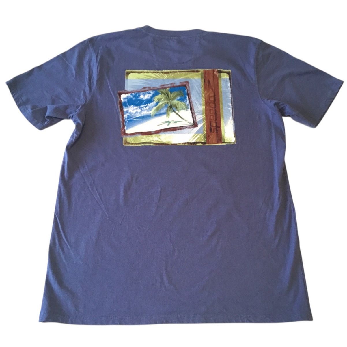Speedo Speedo T-Shirt XL Blue Cabo San Lucas Aug 1983 Postcard Size US XL / EU 56 / 4 - 4 Thumbnail