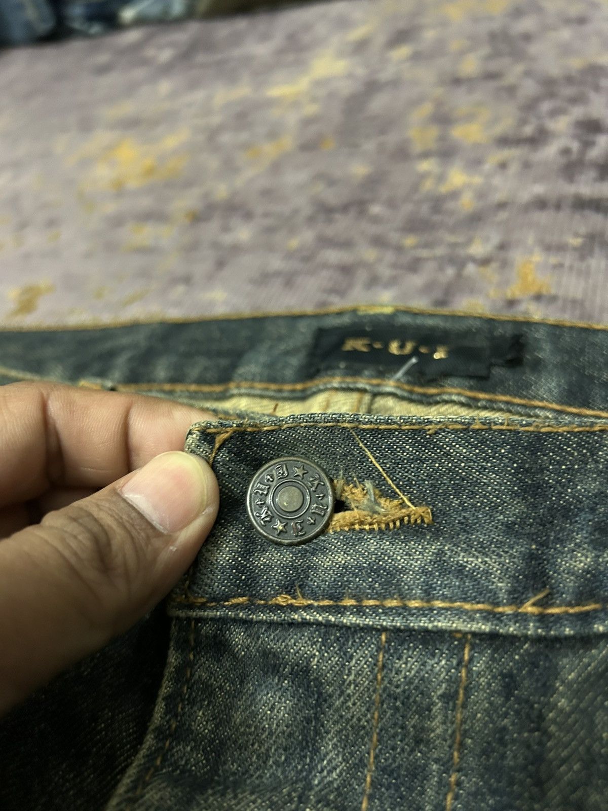 Tornado Mart Kui Mudwash Clawmark Distressed Jeans Size US 36 / EU 52 - 13 Thumbnail