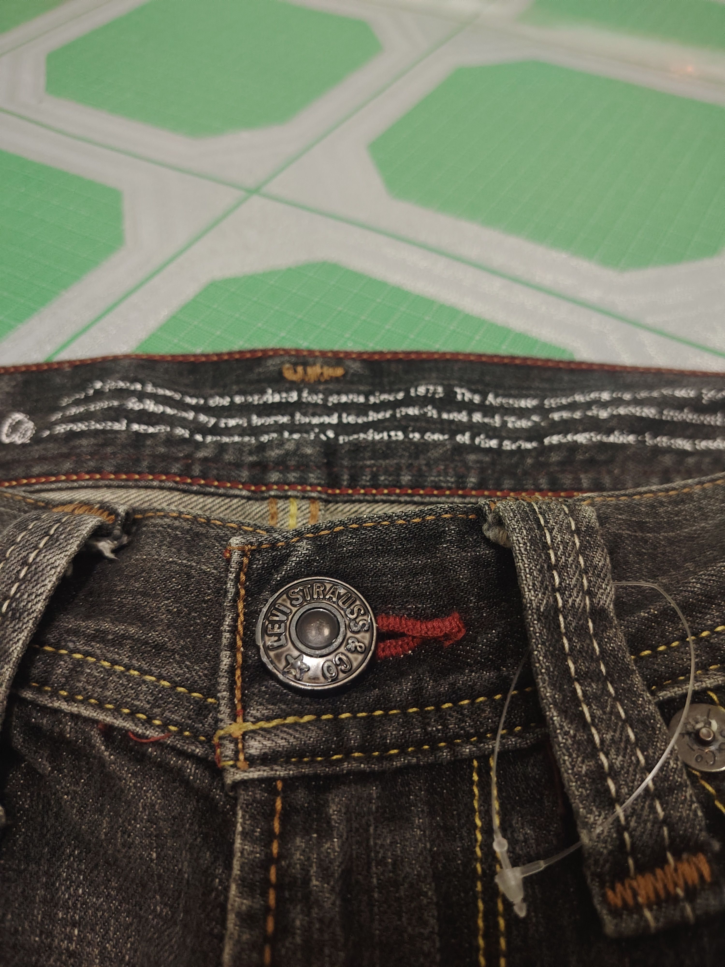 Levi's Distressed Rare!!! Levis 502 Back Pocket Bead Pattern Size US 34 / EU 50 - 10 Thumbnail
