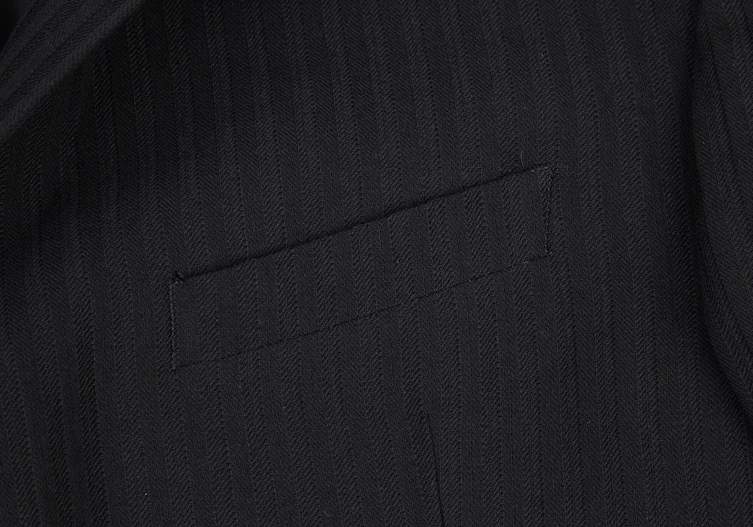 Armani Collezioni Shadow Stripe 2-Button Jacket in Black Size 52R Size US XXS / EU 40 - 5 Thumbnail