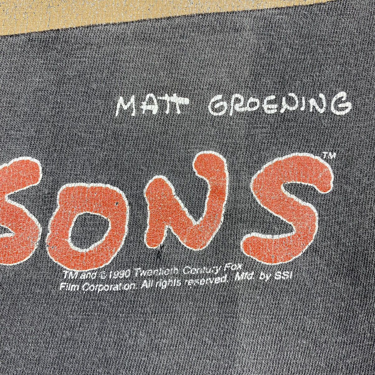 The Simpsons × Vintage Vintage 90's THE SIMPSONS Matt Groening Faded Distressed Tee Size US M / EU 48-50 / 2 - 8 Thumbnail