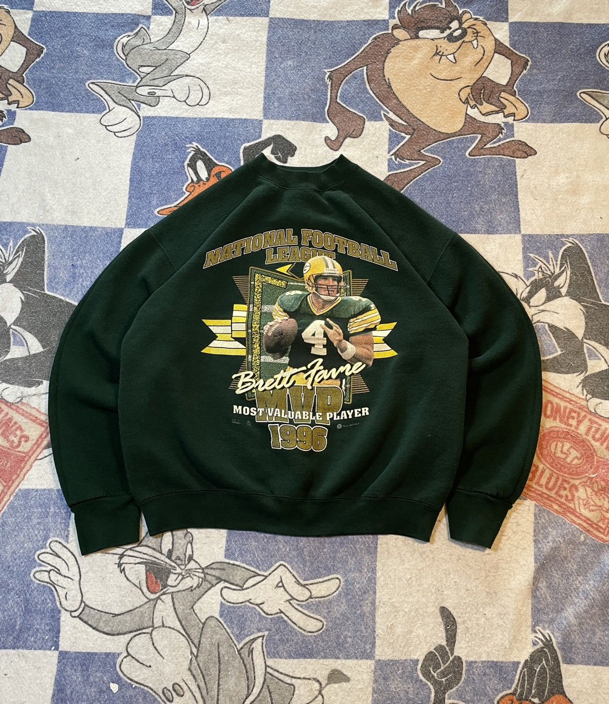 NFL Vintage Brett Favre mvp crewneck sweatshirt Size US L / EU 52-54 / 3 - 1 Thumbnail