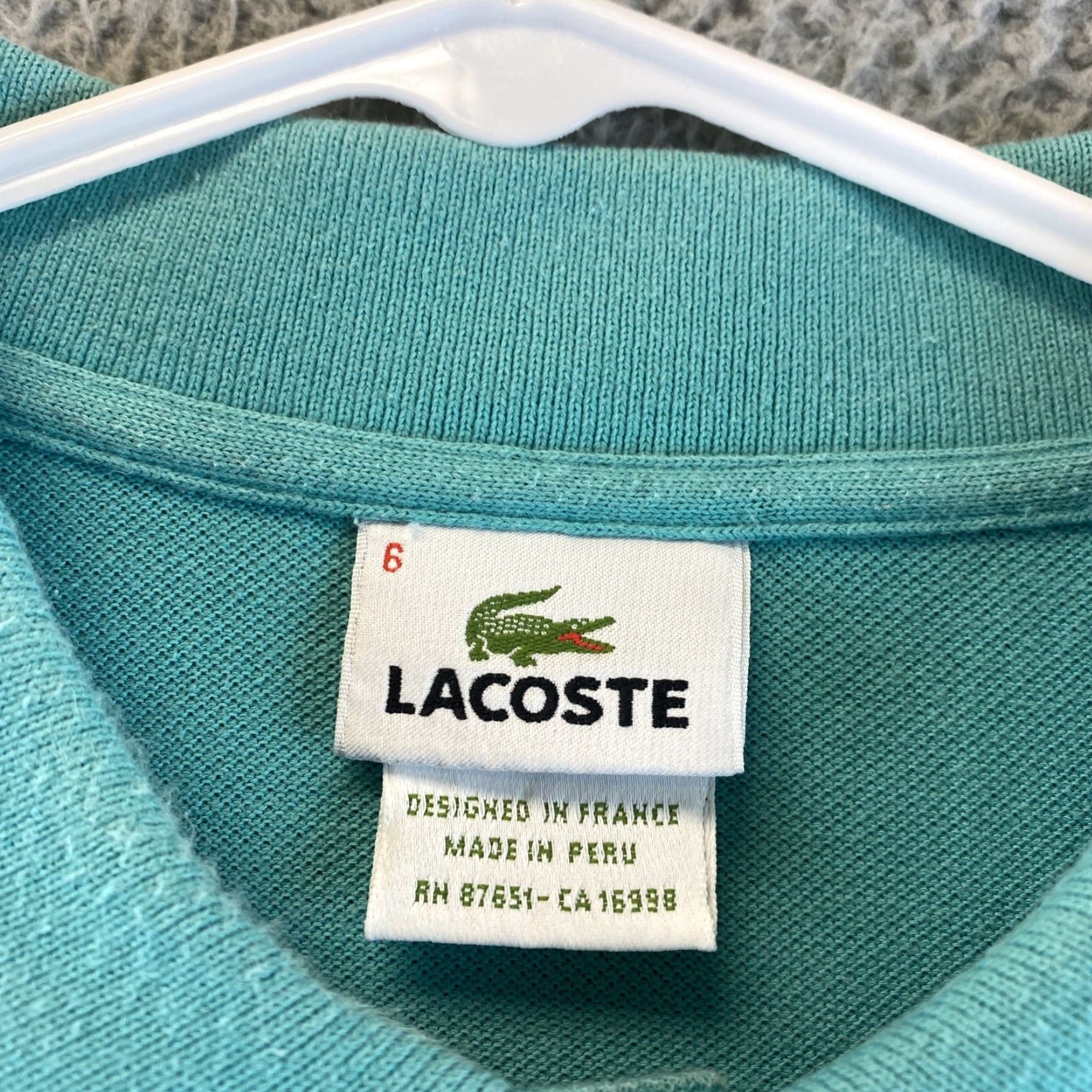 Lacoste Lacoste Polo Shirt XL Men's Cotton Short Sleeve Casual Green Logo T-Shirt /81-67 Size US XL / EU 56 / 4 - 6 Thumbnail