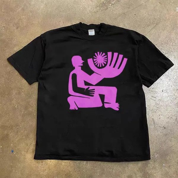 Japanese Brand Misuzu x Ryoka Black Loose Art Style Short Sleeve T-Shirt Size US M / EU 48-50 / 2 - 1 Thumbnail