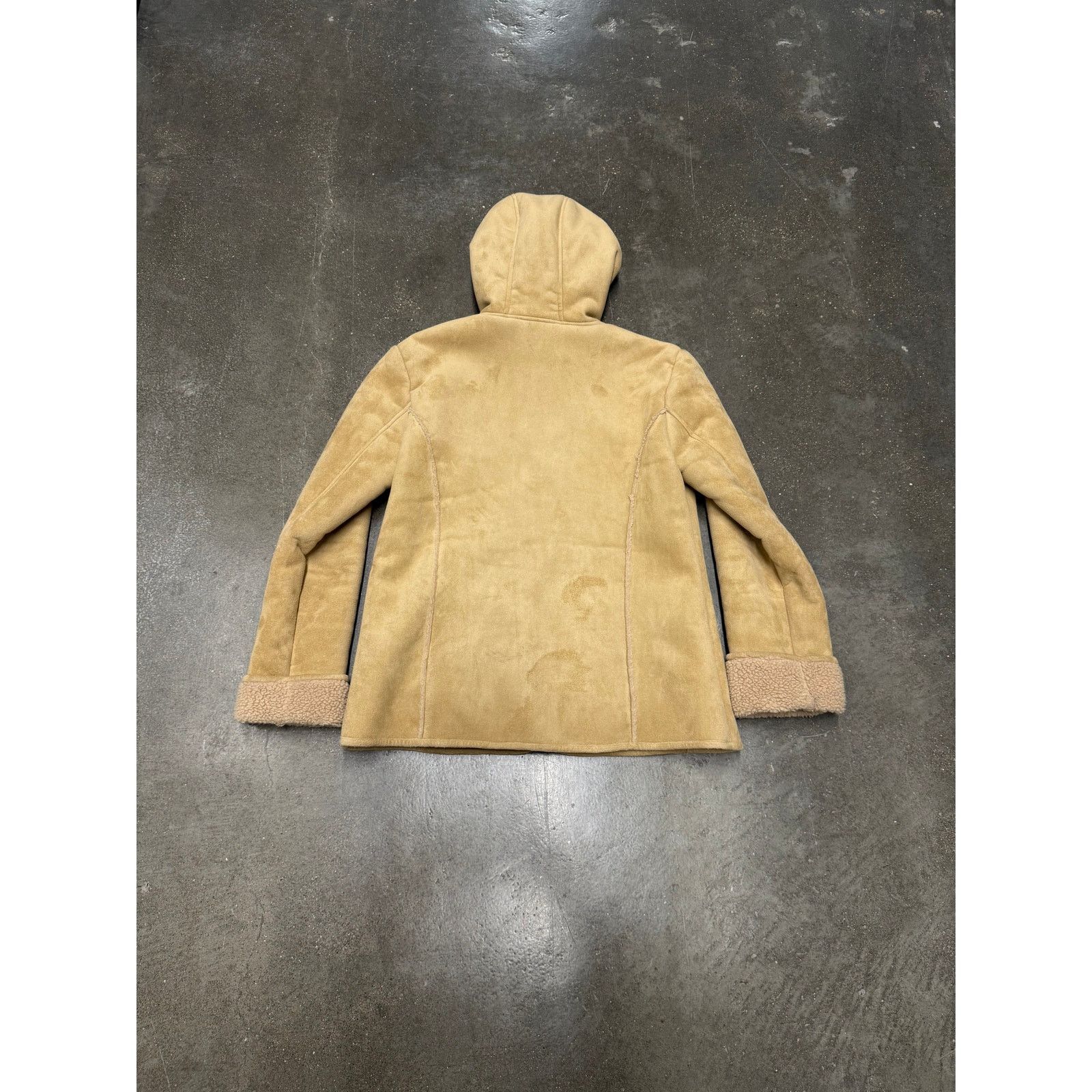 Vintage Y2K Suede Sherpa Jacket Size M / US 6-8 / IT 42-44 - 3 Thumbnail