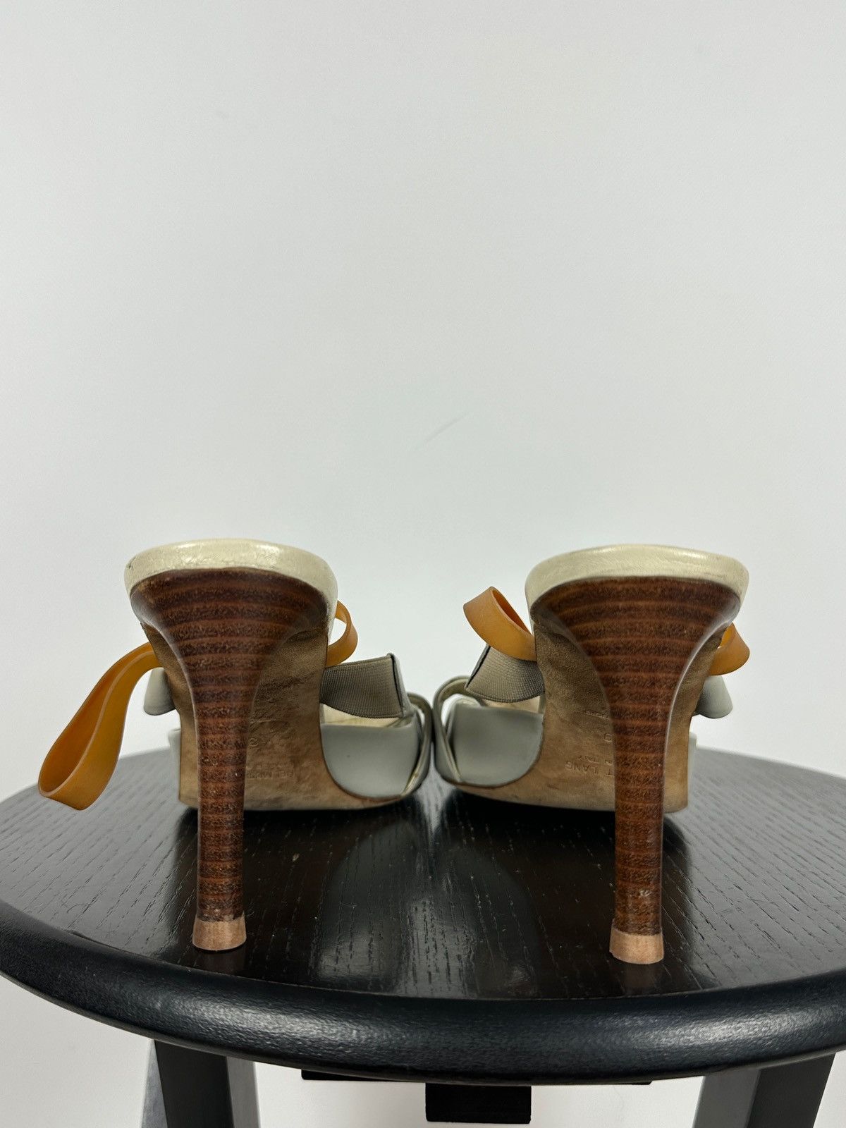 Helmut Lang 00s Vintage Helmut Lang Leather Strappy Sandals Heels Size US 9 / IT 39 - 11 Thumbnail