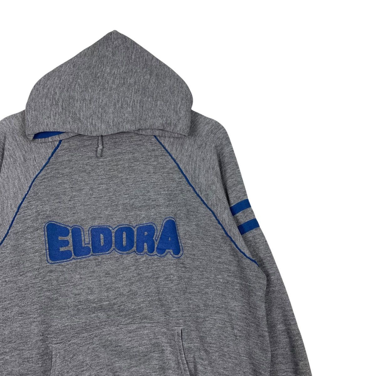 Japanese Brand 80’s ELDORA Big Logo Pullover Hoodies Sweatshirt #1243-C56 Size US L / EU 52-54 / 3 - 5 Thumbnail