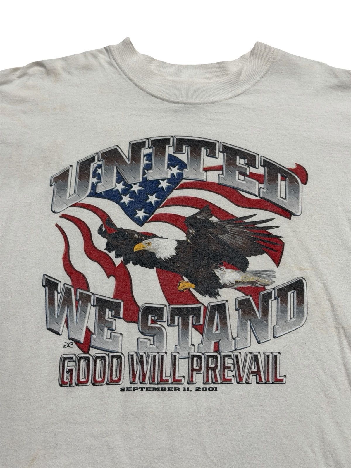 Gildan United we stand Vintage September 11th Tribute Shirt Size US XL / EU 56 / 4 - 2 Thumbnail