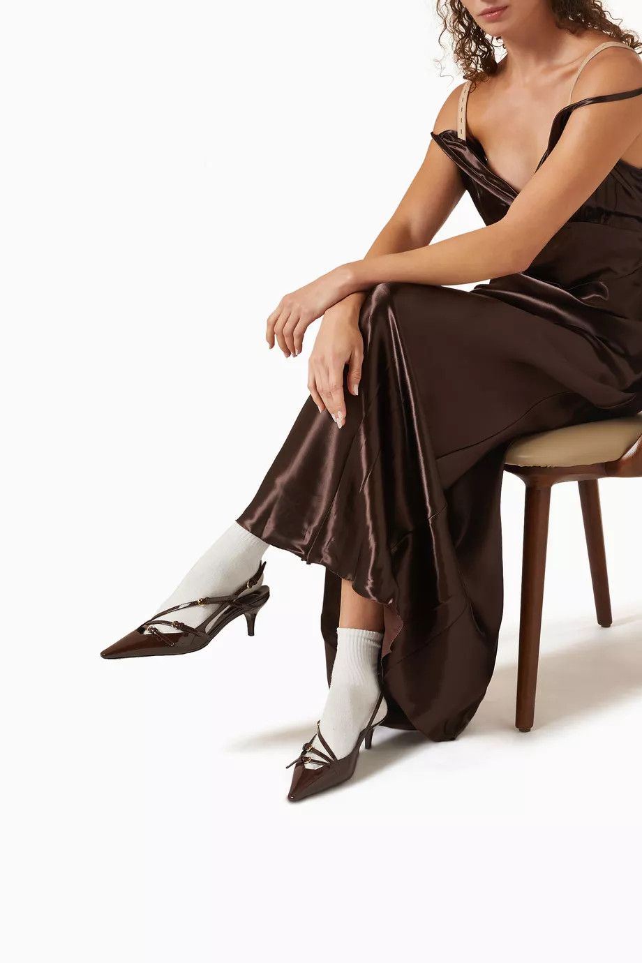 Miu Miu os11x0326 Slingback 55 Pumps in Brown Size US 9.5 / IT 39.5 - 2 Thumbnail