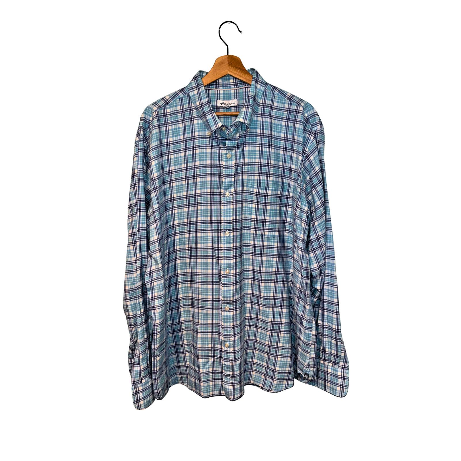 Peter Millar Peter Millar Boardsail Plaid Shirt XL Silk Button Down Size US XL / EU 56 / 4 - 3 Thumbnail