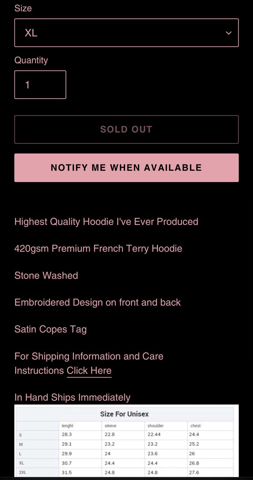 Copes Deadstock Doves ULTRACLUB4k French Terry hoodie Size US XL / EU 56 / 4 - 4 Thumbnail